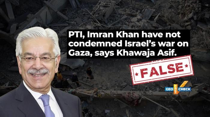 Fact-check: Contrary to defence minister's claim, PTI has publicly condemned Israel's war in Gaza