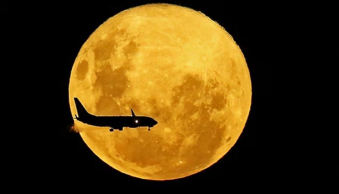 This is a picture of a super moon. — AFP/File