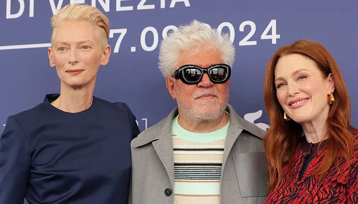 Pedro Almodovar welcomes Oscars for The Room Next Door starring Tilda Swinton and Julianne Moore