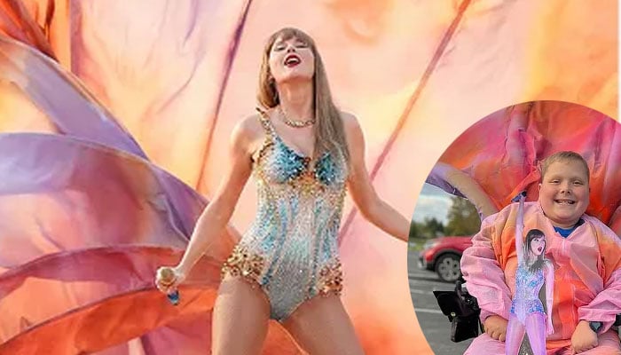 Young Swiftie gets major surprise over Eras Tour-inspired costume