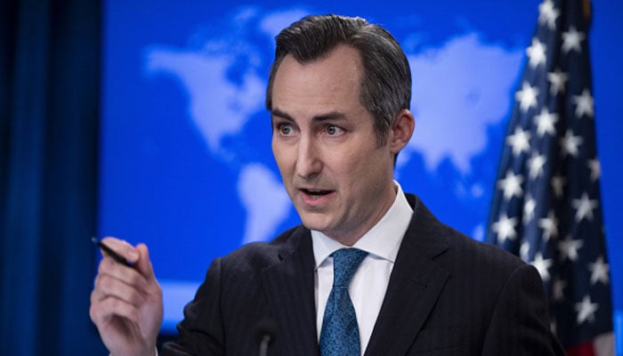 US State Department Spokesperson Matthew Miller speaks during a press briefing. — Anadolu Agency/File