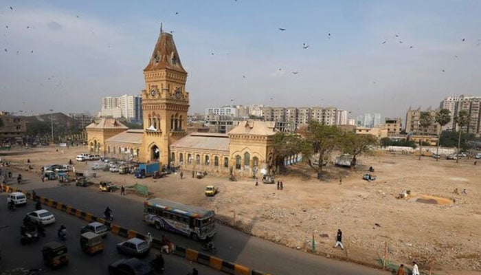 General view of the British era Empress Market building is seen after the removal of surrounding encroachments on the order of Supreme Court in Karachi, Pakistan January 30, 2019. — Reuters