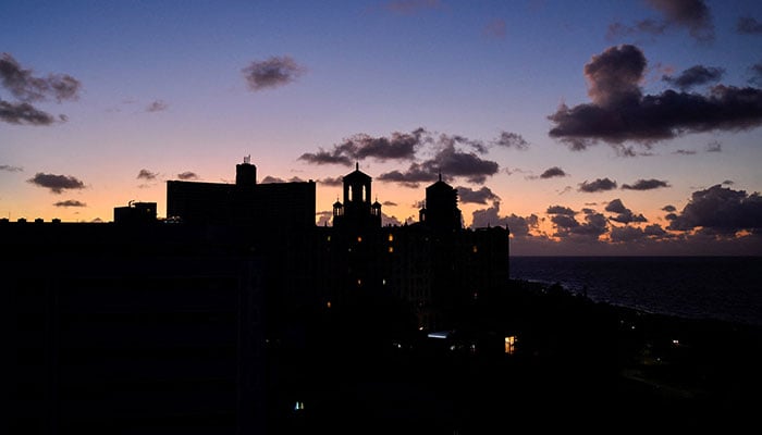 The Hotel Nacional is pictured during a blackout as the countrys electrical grid collapsed again on Sunday, according to Cubas energy and mines ministry, in the latest setback to the governments efforts to restore power to the island, in Havana, Cuba October 20, 2024. — Reuters