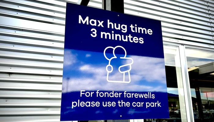 An undated image shows the sign at the Dunedin Airport in Dunedin, New Zealand. — Facebook/Dunedin Airport