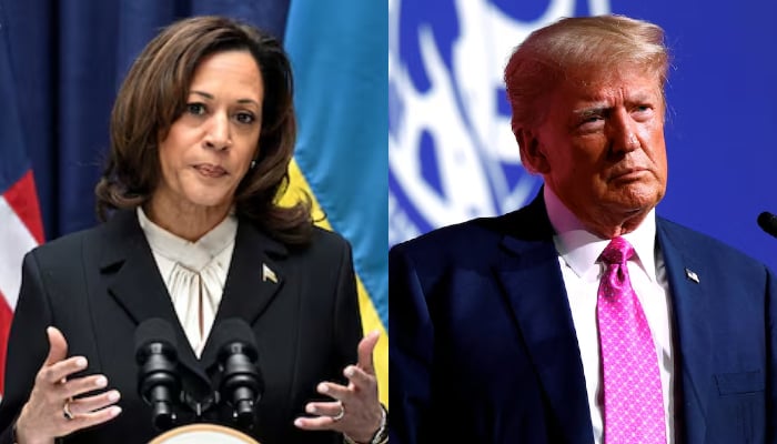 Wakil Presiden Kamala Harris (kiri) dan mantan presiden Donald Trump.— Reuters/File