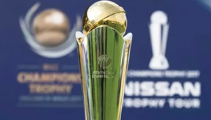 The ICC Champions Trophy on the trophy tour. — AFP/File