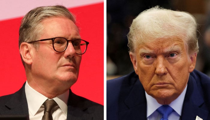 The combined images show the Prime Minister of United Kingdom (left) and former US president Donald Trump (right) — Reuters/File.