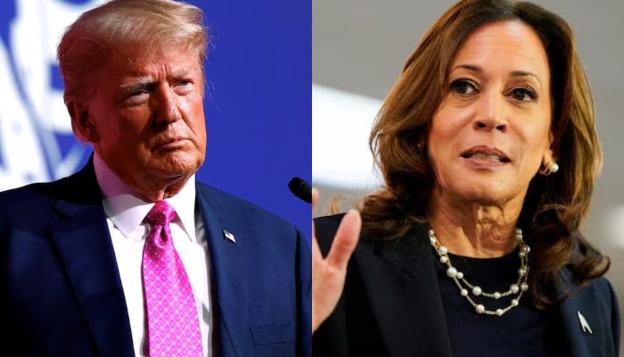 Former U.S. President and Republican presidential candidate Donald Trump (left) and U.S. Vice President and Democratic presidential candidate Kamala Harris (right) — Reuters/File