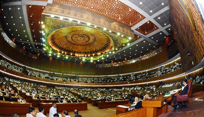 An inside view of the National Assembly during a session. — AFP/File