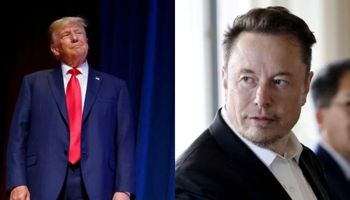 Former U.S. President Donald Trump (left) and Elon Musk, CEO of SpaceX and Tesla and owner of X, formerly known as Twitter (right) — Reuters/File