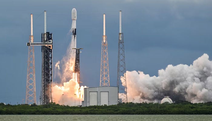 A SpaceX Falcon 9 rocket lifts off from launch complex-40 at the Cape Canaveral Space Force Station, in Cape Canaveral, Florida, US, October 7, 2024. — Reuters