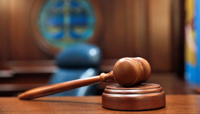 A gavel and a block is pictured on the judges bench in this illustration picture taken in the Sussex County Court of Chancery in Georgetown, Delaware, US, June 9, 2021. — Reuters