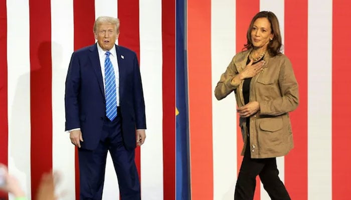 Donald Trump and Kamala Harris are caught in one of the tightest US elections in memory.— AFP/File