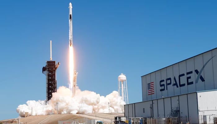 A SpaceX Falcon 9 rocket with the Dragon capsule launches from the Japan Aerospace Exploration Agency (JAXA) to the International Space Station from Nasas Kennedy Space Center in Cape Canaveral, Florida, US on October 5, 2022. — Reuters