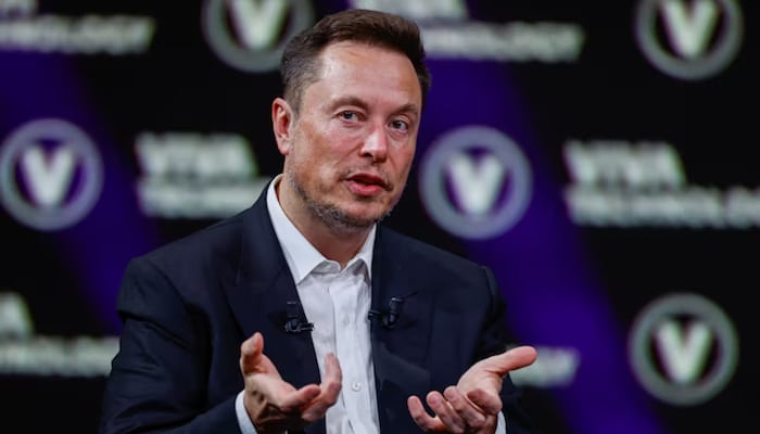 Elon Musk, Chief Executive Officer of SpaceX and Tesla and owner of Twitter, gestures as he attends the Viva Technology conference dedicated to innovation and startups at the Porte de Versailles exhibition center in Paris, France, June 16, 2023.— Reuters