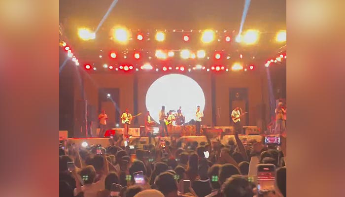 Musician performing at the ongoing World Culture Festival at Arts Council of Pakistan in Karachi on October 26, 2024. — Instagram/@acpkhiofficial