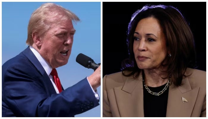 A combination of images shows former US president and Republican presidential candidate Donald Trump (left) and US Vice President and Democratic presidential candidate Kamala Harris. — Reuters/Files