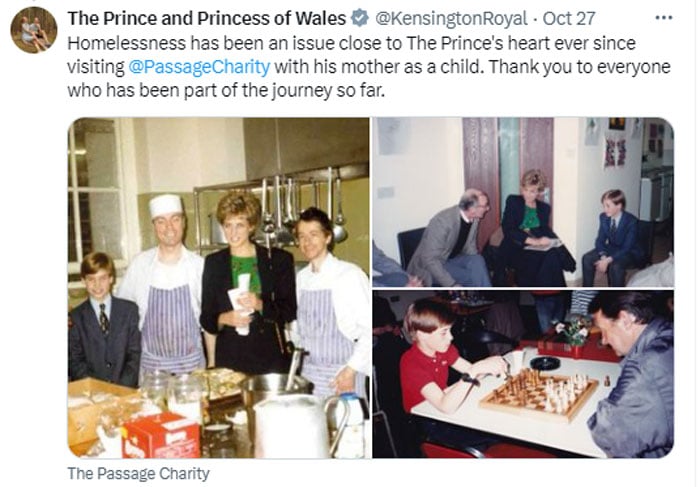 Kensington Palace reveals historical photos of Prince William with Princess Diana