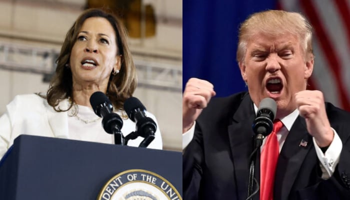 Vice president Kamala Harris and former president Donald Trump.— AFP/Reuters/File