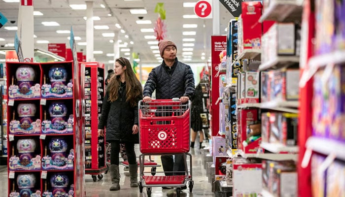 People shop at a Target store in Chicago, Illinois, US, November 25, 2022.— Reuters