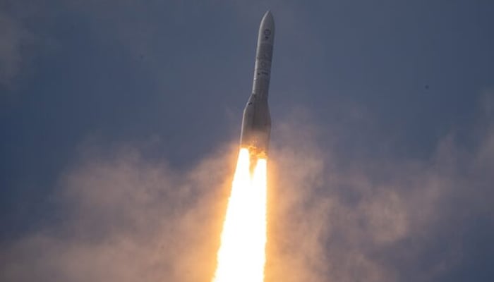 Europes Ariane 6 rocket takes off, in Kourou, French Guiana on July 9, 2024. — Reuters