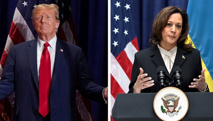 A combination of images shows former US president and Republican presidential candidate Donald Trump (left) and US Vice President and Democratic presidential candidate Kamala Harris. — Reuters/Files