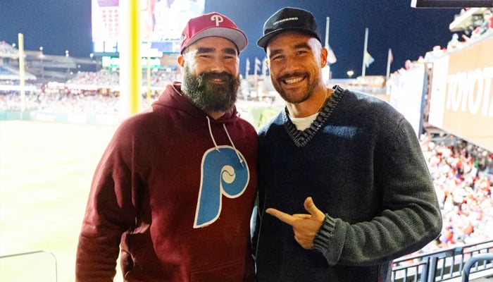 Travis and Jason Kelce claim new title as podcasters