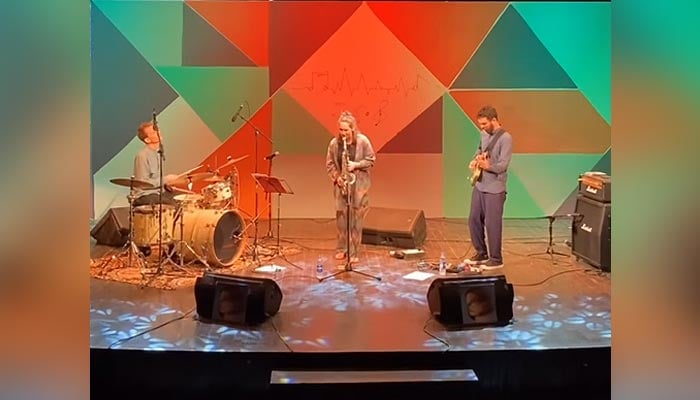 Musicians performing at the ongoing World Culture Festival at Arts Council of Pakistan in Karachi on October 30, 2024. — Instagram/@acpkhiofficial