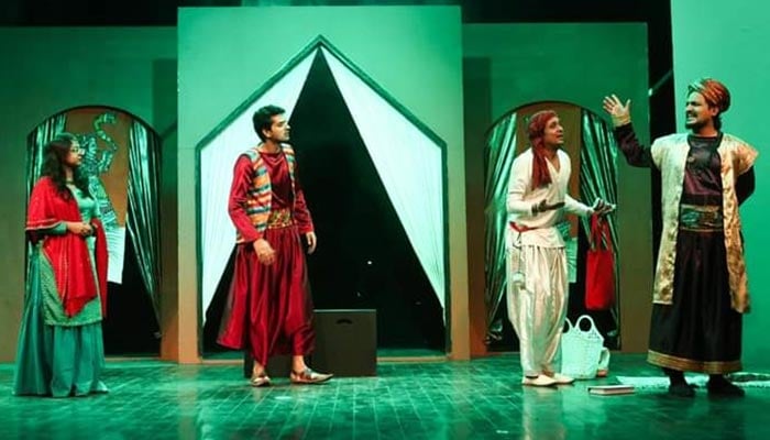 Actors performing at the ongoing World Culture Festival at Arts Council of Pakistan in Karachi on October 31, 2024. — ACP