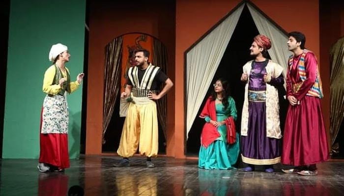 Actors performing at the ongoing World Culture Festival at Arts Council of Pakistan in Karachi on October 31, 2024. — ACP