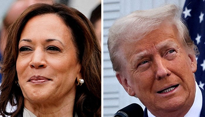 US Vice President Kamala Harris (left) and former US President Donald Trump. – Reuters