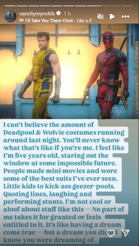 Ryan Reynolds celebrates Deadpool & Wolverine hype