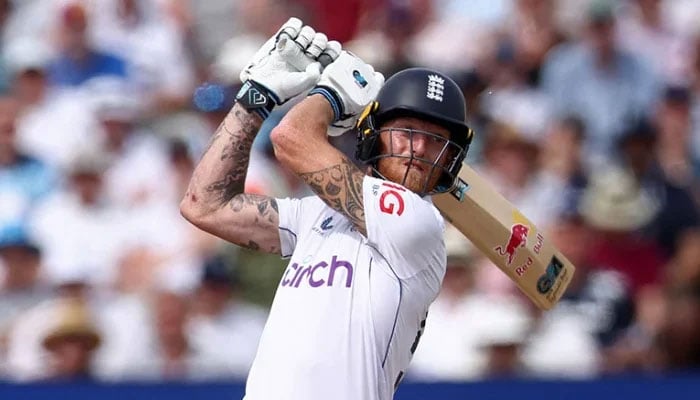 Englands Test captain Ben Stokes plays a shot during a Test match. — AFP/file