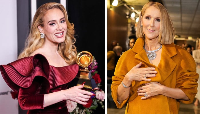 Adele receives praise for spectacular performance from Celine Dion