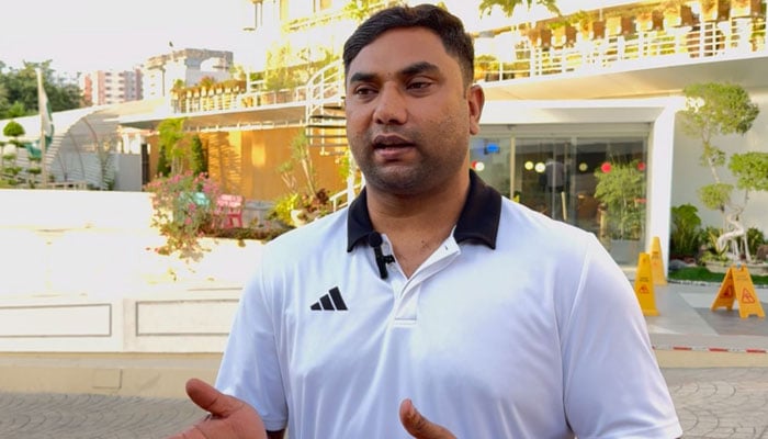 Pakistan’s renowned para-athlete Haider Ali talks to Geo News. — Reporter