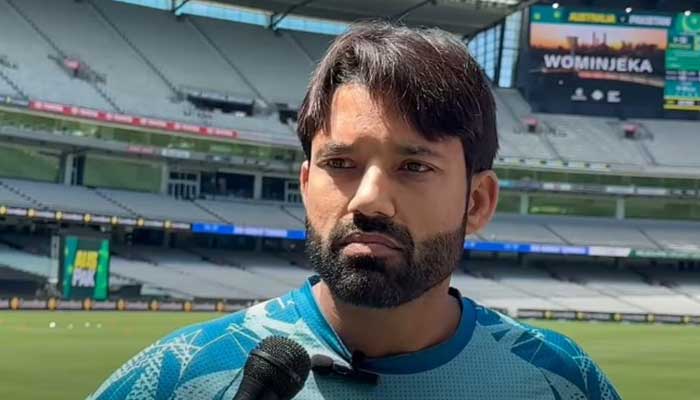 Pakistans captain Mohammad Rizwan speaks during a media talk at the MCG ahead of the ODI sereis against Australia on November 3, 2024. — Screengrab via YouTube/Pakistan Cricket