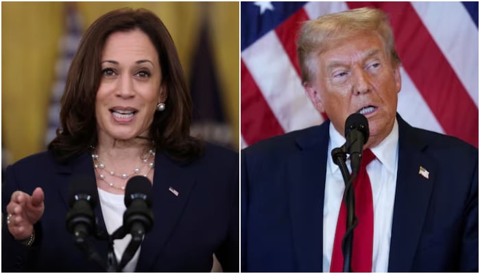 Vice President Kamala Harris (L) former president Donald Trump.—Reuters/File