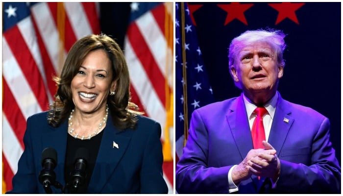 US VP Kamala Harris (left) and former president Donald Trump. — Reuters/File