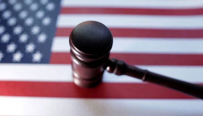 The US flag and a judge's gavel are shown in this illustration taken on August 6, 2024. Reuters