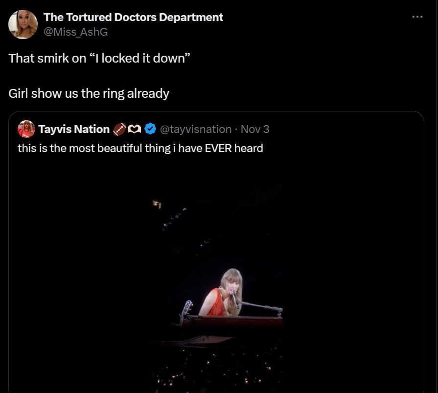 Taylor Swift locked it down with beau Travis Kelce during Eras Tour