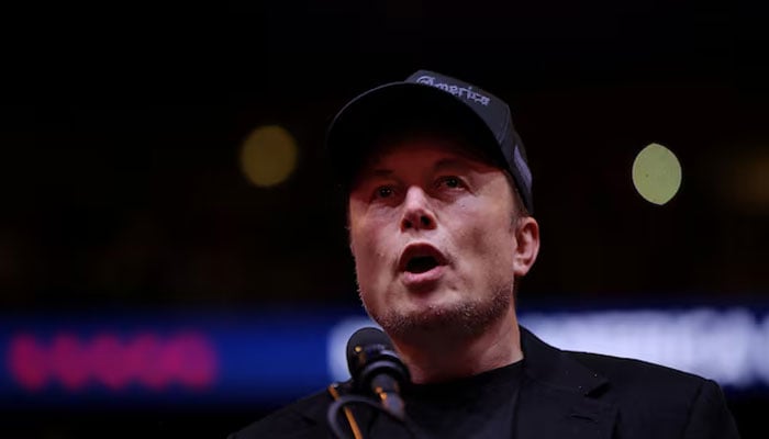 Tesla CEO and X owner Elon Musk speaks during a rally for Republican presidential nominee and former US President Donald Trump at Madison Square Garden, in New York, US, October 27, 2024. — Reuters