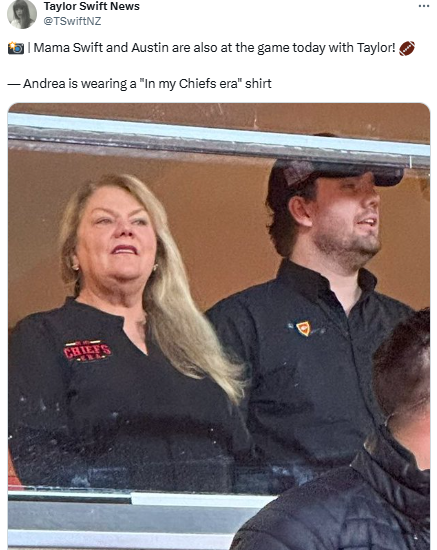 Taylor Swift's mother Andrea welcomes the Chiefs era at Arrowhead Stadium