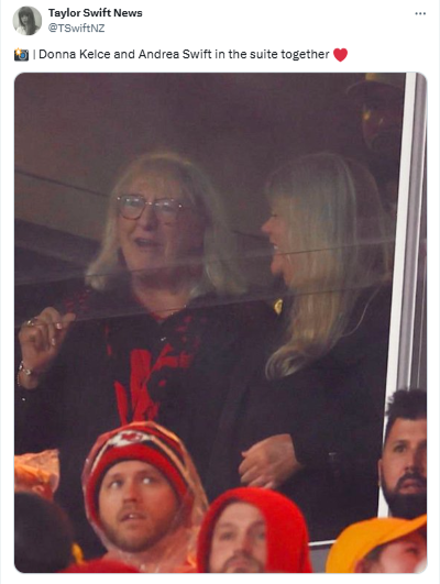 Taylor Swift's mother Andrea welcomes the Chiefs era at Arrowhead Stadium