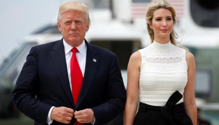 An undated image of former United States president and Republican presidential candidate Donald Trump with his eldest daughter Ivanka. — Reuters/File