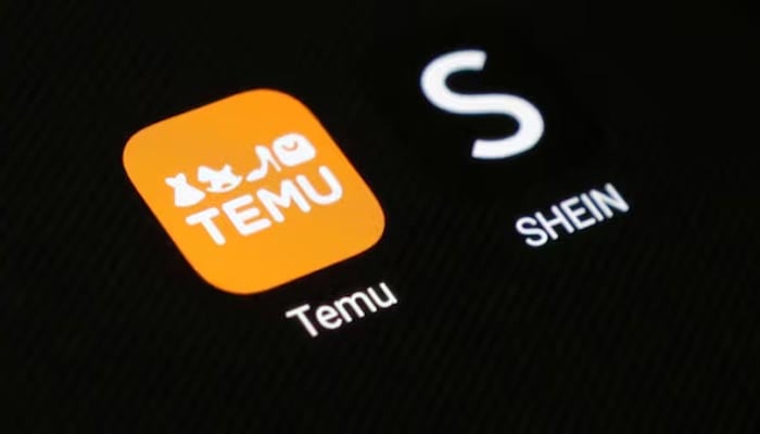 Shein and Temu app icons are seen in this illustration taken August 22, 2024. — Reuters