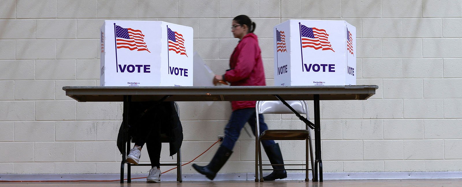 People vote in the 2024 US presidential election on Election Day in Southeast Academic Center in Grand Rapids, Michigan, US, November 5, 2024. — Reuters