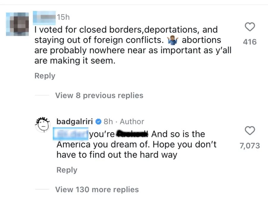 Rihanna gives befitting replies to trolls on social media