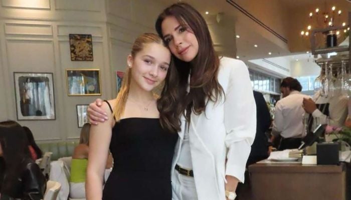 Victoria Beckhams daughter Harper Beckham unveils unseen glam