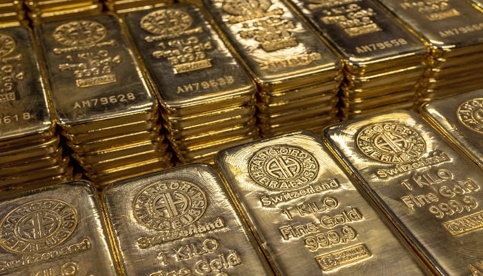 One kilo gold bars are pictured at the plant of gold and silver refiner and bar manufacturer Argor-Heraeus in Mendrisio, Switzerland, July 13, 2022. — Reuters