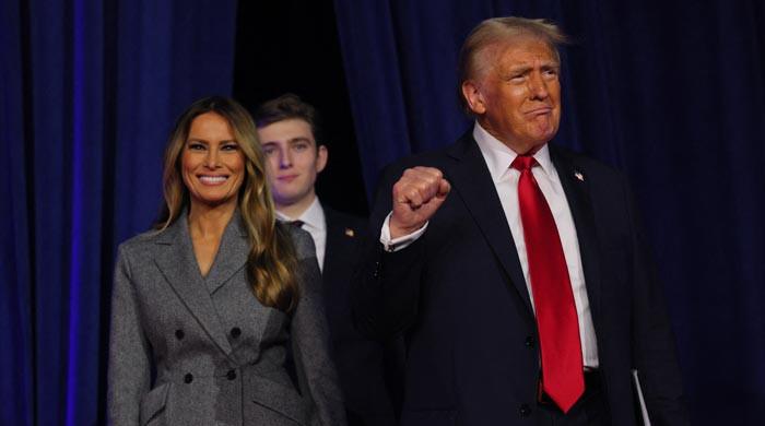 Donald Trump grateful for family, including wife Melania